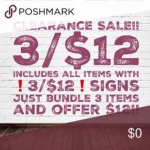 Look for the❗️Add 3 items to bundle and offer $12